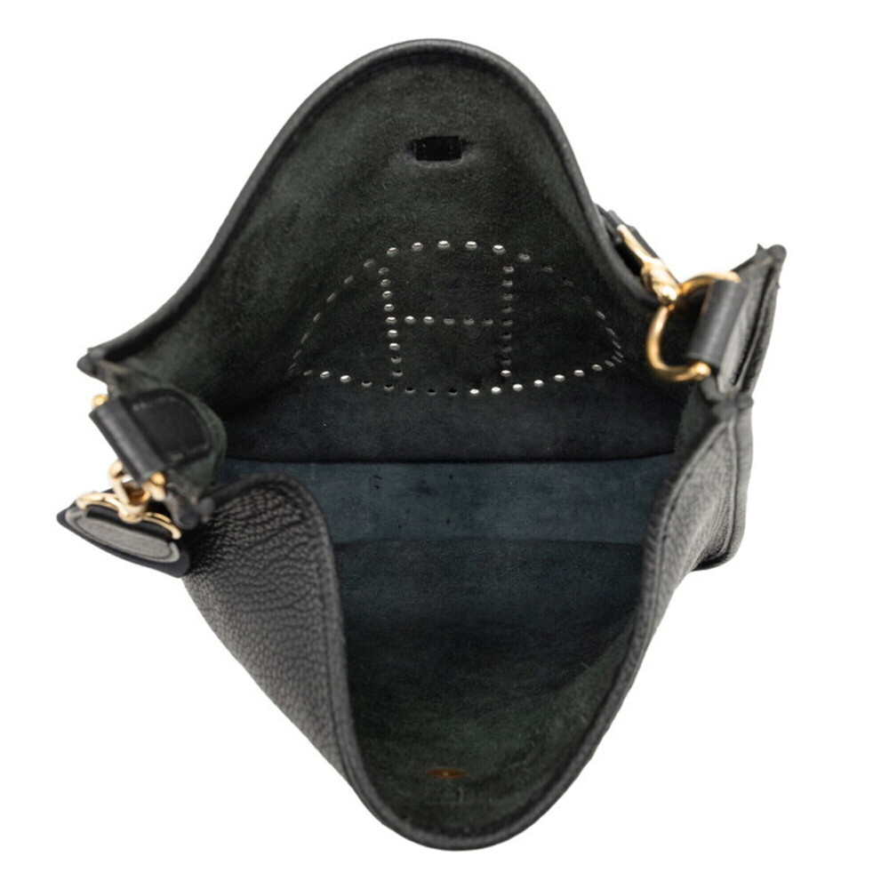 Hermes Evelyne GM Crossbody Shoulder Bag, Black, Taurillon Clemence Leather, ... - Picture 4 of 6